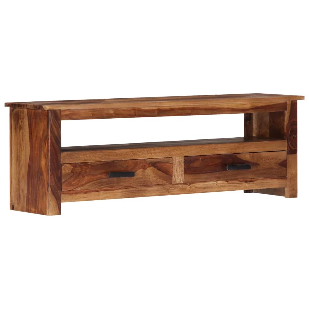 Pratico mobile porta TV/credenza di design 118 cm legno massello di sheesham 2502277
