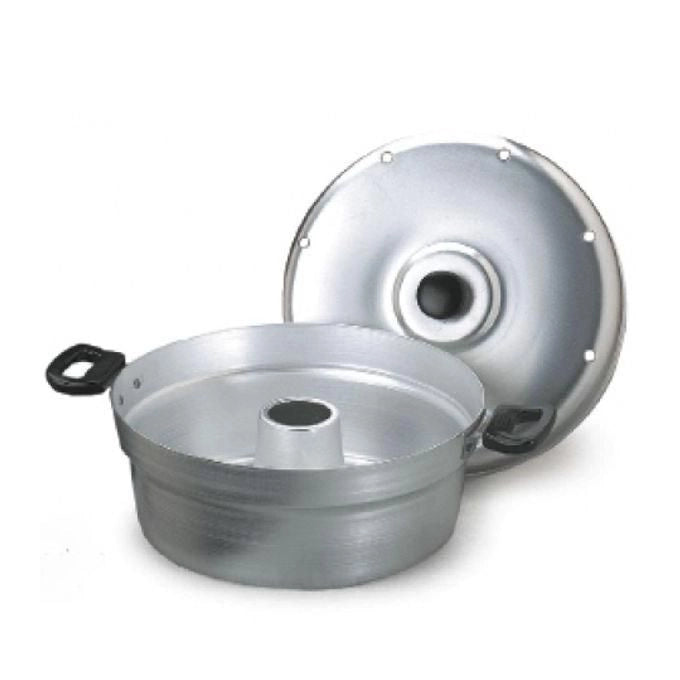 Agnelli Fornetto in alluminio Nonna Aurelia per dolci con coperchio e piastra in ferro 28 cm