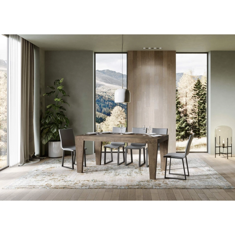 Tavolo allungabile 90x160/264 cm Spimbo Premium - Noce