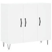Credenza | Madia | Buffet da pranzo | Armadio da pranzo Bianca 90x34x80 cm in Legno Multistrato