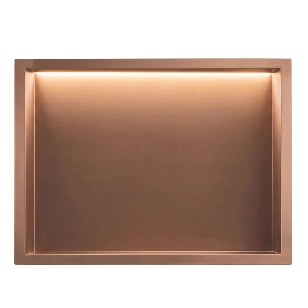 Mensola Bagno Led 30x45 Brush Copper