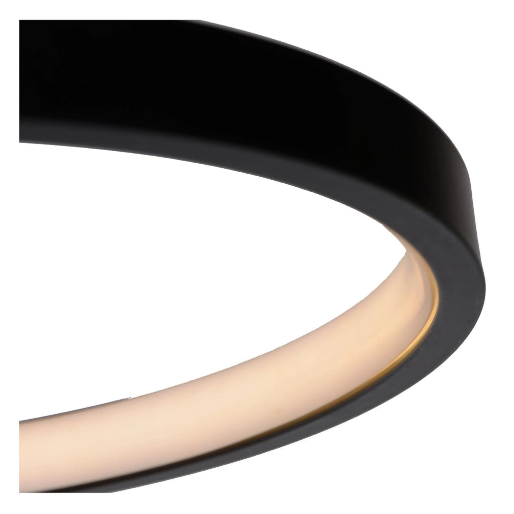 Plafoniera LED a spirale nera Lucide Maxence 24W 3000K