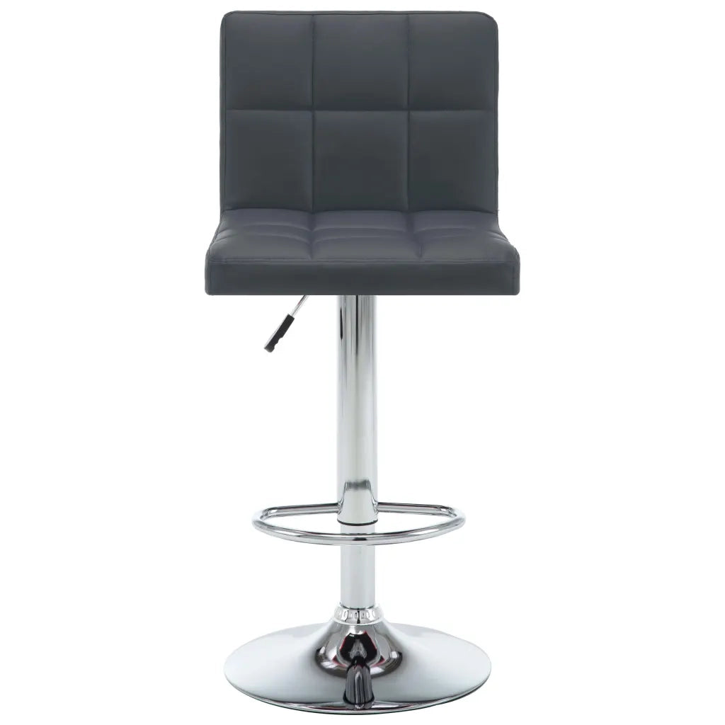 Sgabelli da Bar 2 pz Grigi in Similpelle  cod mxl 55824
