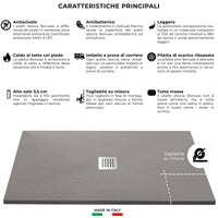 Piatto Doccia in Pietra 75x150 cm Bonussi Ardesia Stone Central Tortora