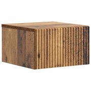 Mobiletto da notte a muro Legno antico 33 x 34,5 x 20 cm 898441
