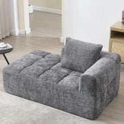 Divano letto confortevole - Zephmum - Grigio - Cuscini, tasche laterali