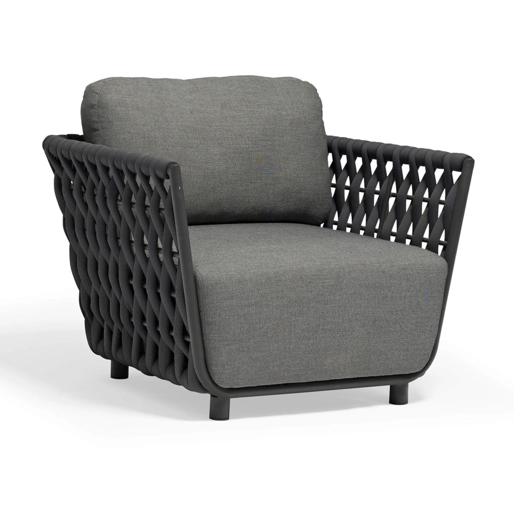 Poltrona da Giardino in Alluminio Textilene Poliestere cm 85x93x83 - ZED