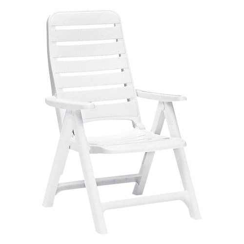 Sedia sdraio igap s6760b premiere 5 posizioni bianco