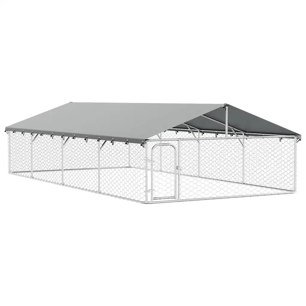 Gabbia per Cani da Esterno con Tetto 600x300x150 cm cod mxl 50524