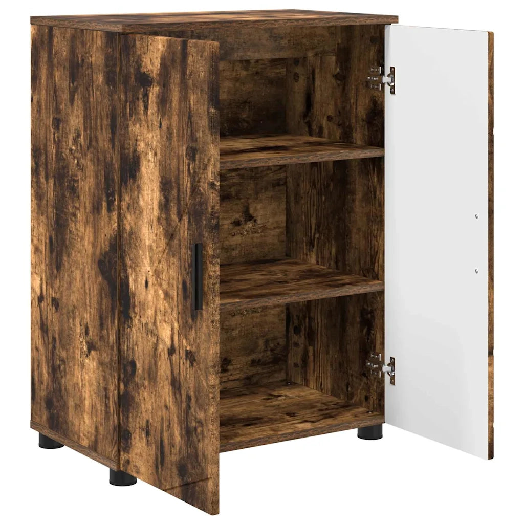 Mobile da Bagno con archiviazione Rovere fumé 60 x 35 x 80 cm