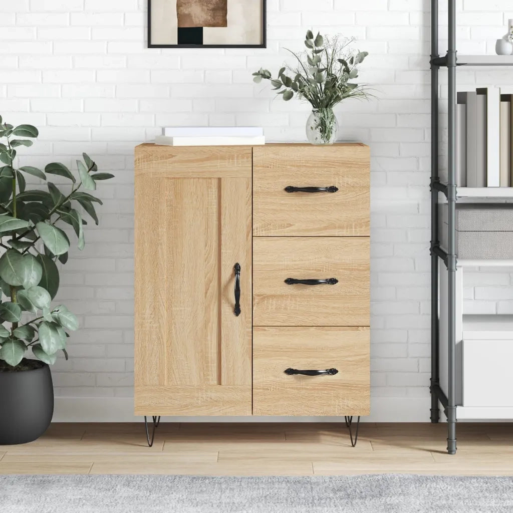 Credenza Rovere Sonoma 69,5x34x90 cm in Legno Multistrato 830255