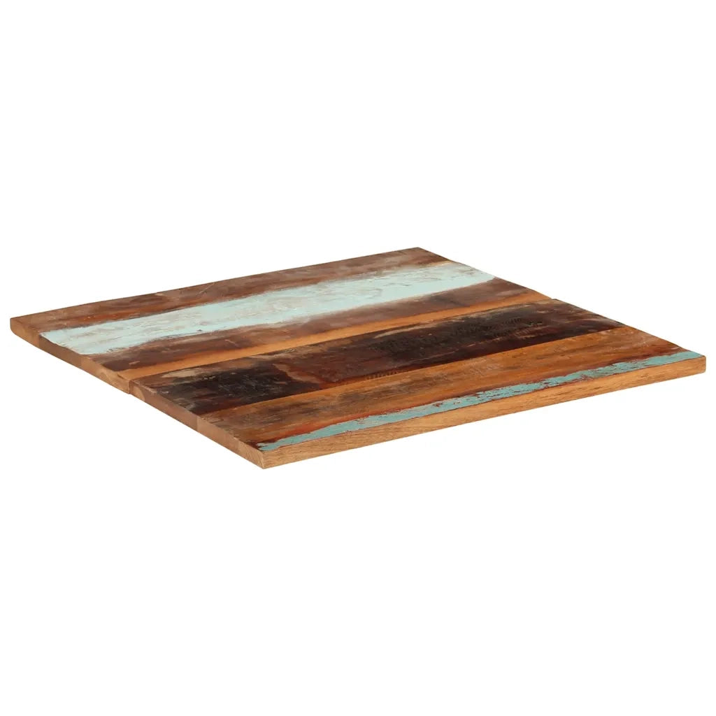 Piano Tavolo | Superficie Tavolo | Piano Scrivania Quadrato 80x80 cm 25-27 mm in Legno di Recupero