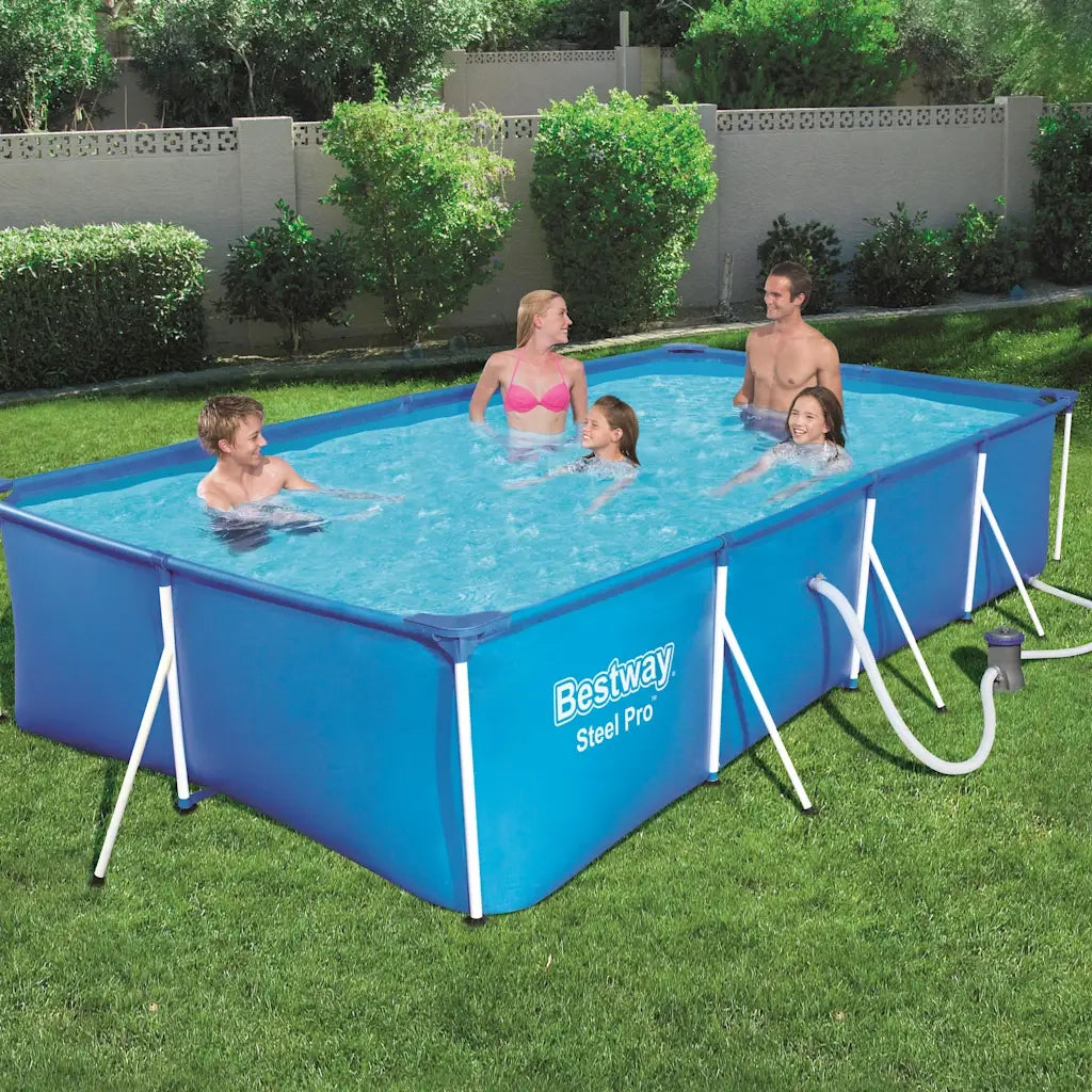 Bestway Steel Pro Set Piscina Rettangolare 400x211x81 cm 56424 91612