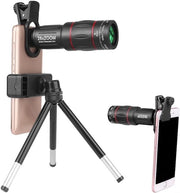Teleobiettivo Telescopico per Smartphone - Monoculare per Registrazione di Concerti - Obiettivo a Lunga Distanza per Smartphone - Incluso Clip E e Stativo Estensibile