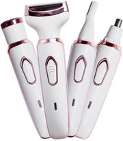 Epilatore per viso per donne, rimozione peli del viso, 4-in-1 depilatore senza dolore per corpo, set di rimozione peli per viso, gambe, linea bikini, ascelle