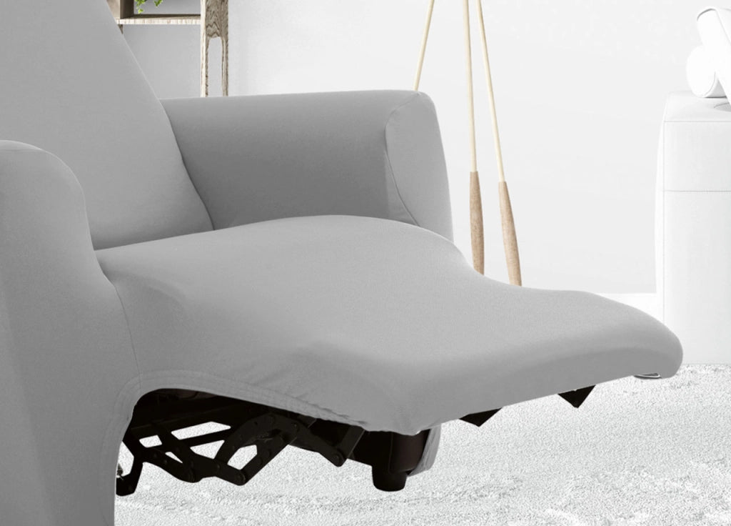 Copripoltrona Reclinabile Elasticizzato Antimacchia Magic Tinta Unita Grigio Sassi Poltrona Relax Idrorepellente