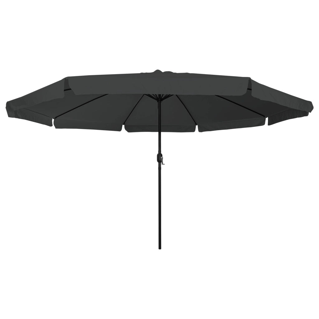 Parasol da Giardino  Ã¸395x245 cm Grigio Scuro