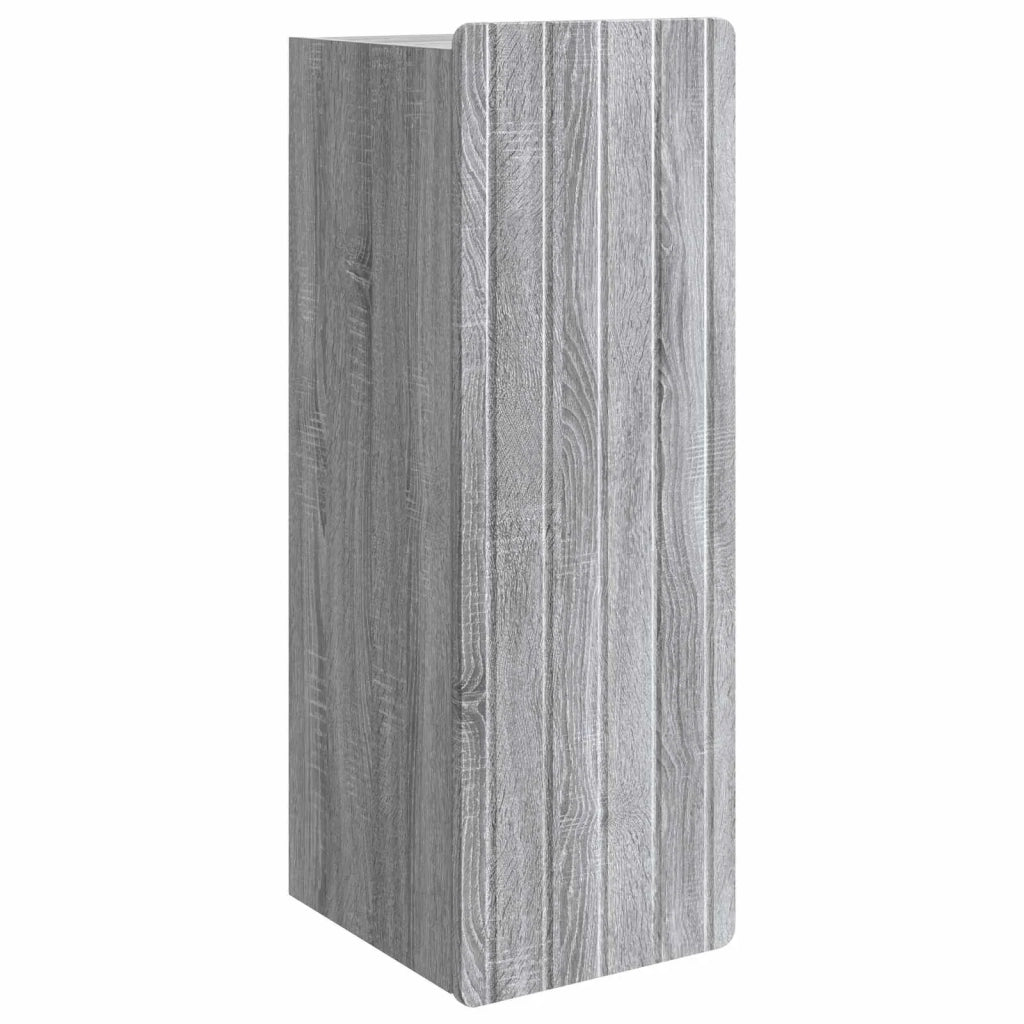 Mobiletto a muro Sonoma grigio 33 x 34,5 x 94 cm 898251