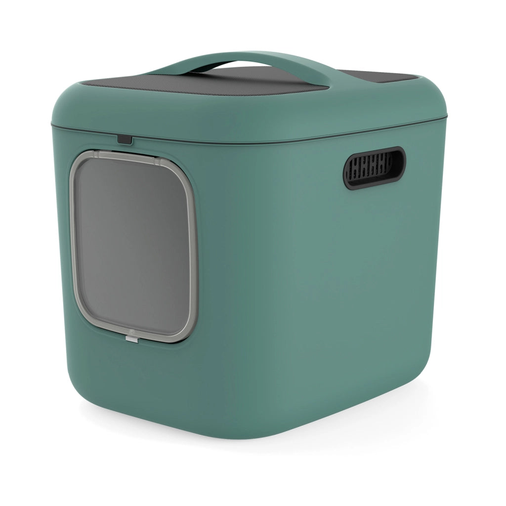 Lettiera per gatti BIALA XL -   Colore Mistletoe green/Nero - Rotho
