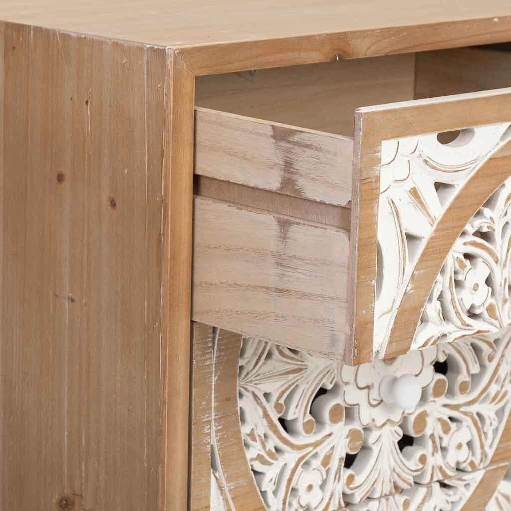 Cassettone legno bianco 45x35x105h cm
