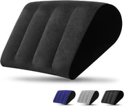 Cuscino per Altezza per il Rilassamento del Dolore - Cuscino per il Sonno Profondo - Cuscino per il Corpo Cuscino per le Ginocchia Sostegno Lumbare per il Sonno a Pancia Inflazione Rapida Deflazione (nero)