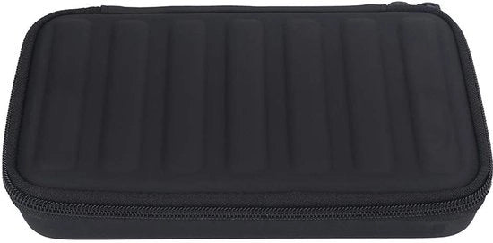 Etui per armonica in pelle PU - Tas in pelle nera - Per 7 armoniche - Sostenibile - Leggero