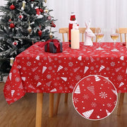 Tavolo da Natale in Telaio Rettilineo Impermeabile con Fili di Neve - Decorazione da Tavola Festiva