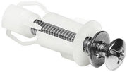 Fissaggi e accessori per sedile WC 2 pezzi viti per coperchio WC in acciaio inossidabile fissaggio superiore viti viti nylon espandibili per fissaggio per coperchi WC foro cieco
