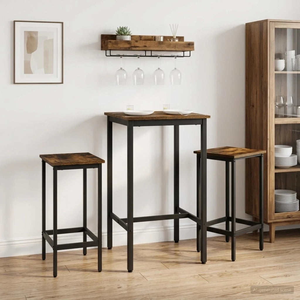 Sgabello da bar 2 pcs Rovere Fumo 40 x 32 x 74 cm 8006150