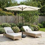 Ombrellone da giardino-Parasole da Giardino con Base 270 x 270 cm Poliestere 900666
