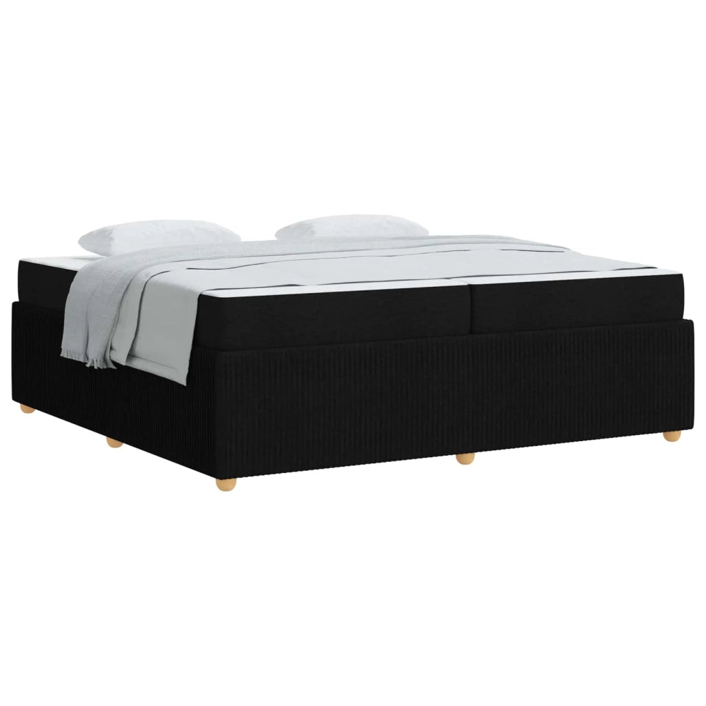 Struttura del letto con materasso Nero 200 x 200 cm Tessuto 3398433