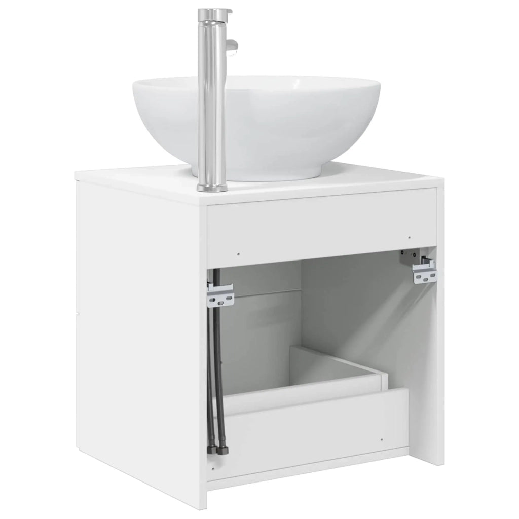 Mobile Lavabo da Parete Bianco 49,5 x 44,5 x 66,5 cm 890302