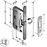 5pz patent b. soft 8/90 scrocco centrale bt entrata 50 mm finitura ottonato cod:ferx.12995