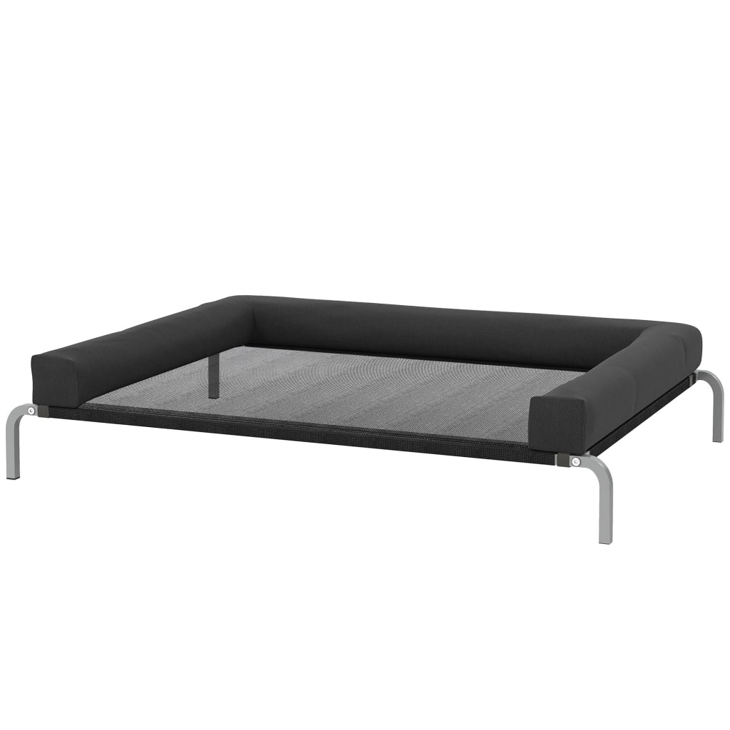 Brandina rialzata per cani ¨C Xylo ¨C 130x90x30 cm nero