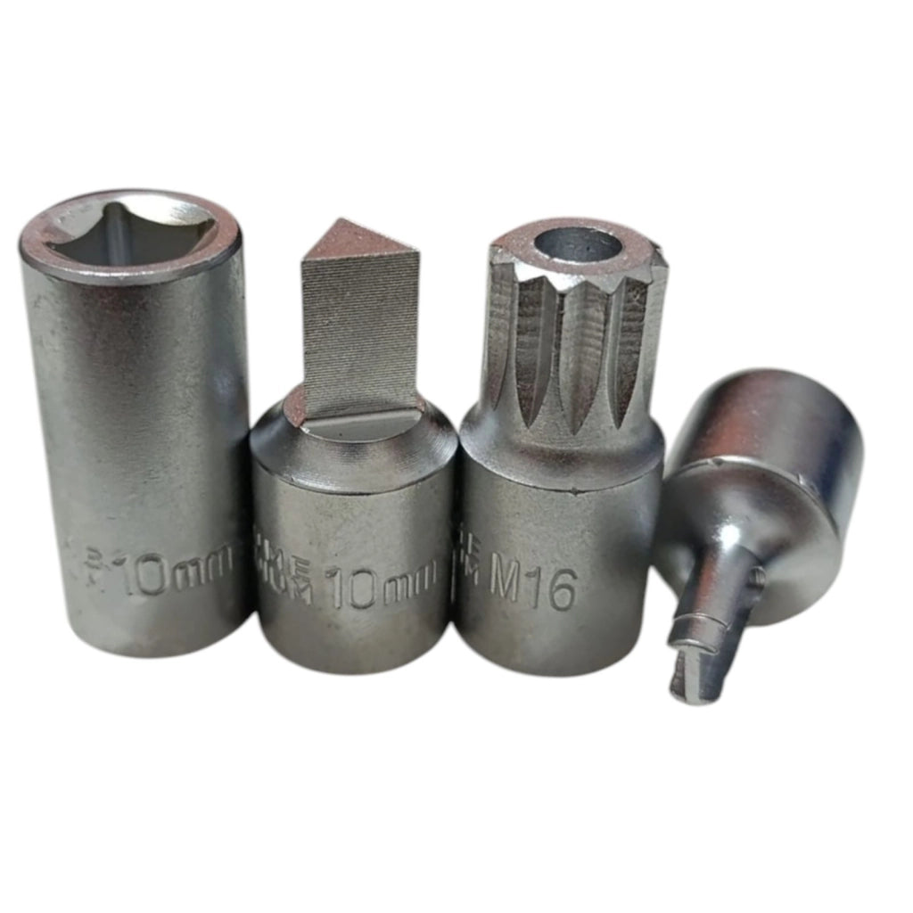Set 20 chiavi bussola per tappi scarico coppa olio 3/8'' + Chiave Snodo FS156116