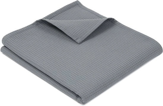 Diplo Structura in Wafel - Telaio in Cotone - 150x200 cm - Grigio