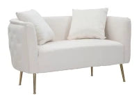 Divanetto Bucarest Crema cm 127X74X73