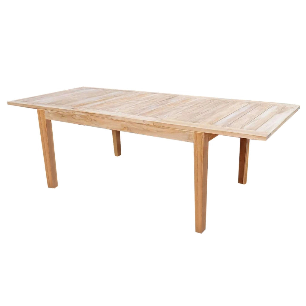 Tavolo da Giardino in Teak Allungabile cm 220/300x100 - POLDIE
