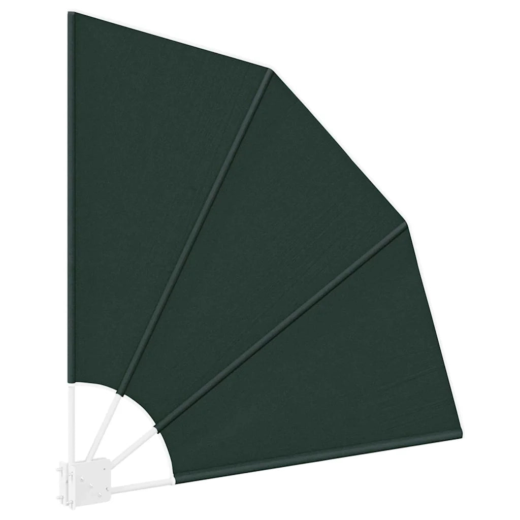 vidaXL Schermo di Privacy per Balcone Verde scuro 115 x 115 cm Tessuto