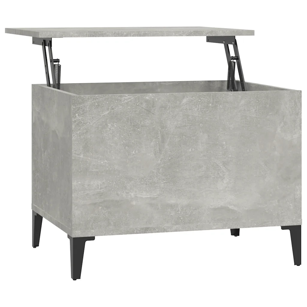 Tavolino salotto | Tavolino da caff¨¨ | Tavolino da Soggiorno Grigio Cemento 60x44,5x45 cm Legno Multistrato