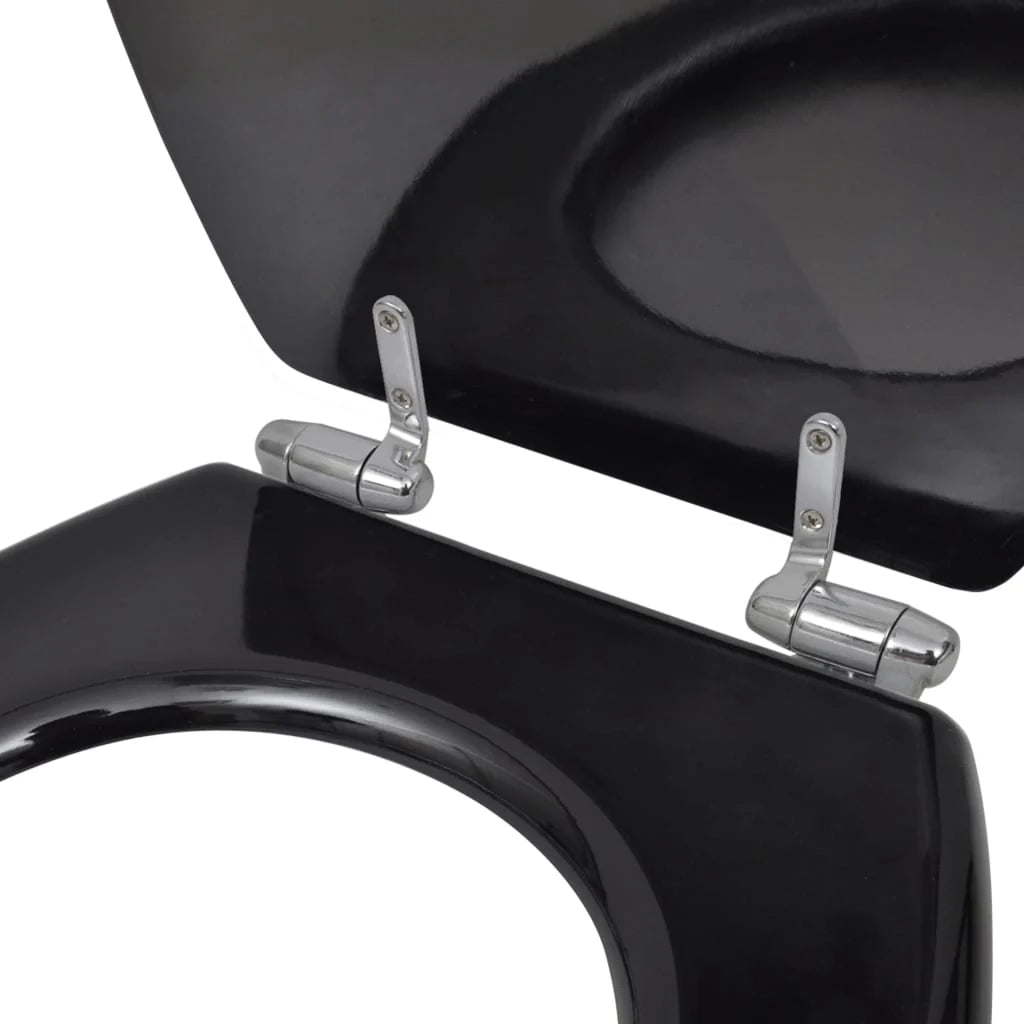 Set di due sedili per WC con coperchi in MDF nero 02_0002942