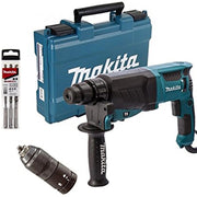 Trade Shop - Makita Tassellatore Elettrico Hr 2630t Con Mandrino Autoserrante 26mm 800w Sds -