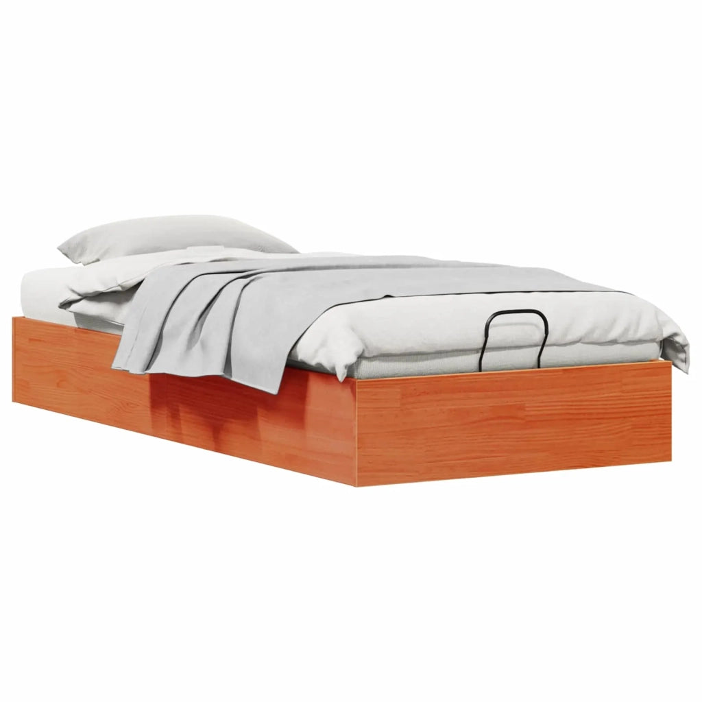 Telaio del Letto Ottomano con Ripostiglio Marrone Cera 3418773