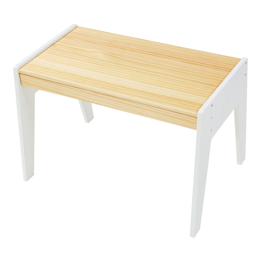 Set scrivania e sedia per bambini Skinnskatteberg bianco naturale 03_0009408