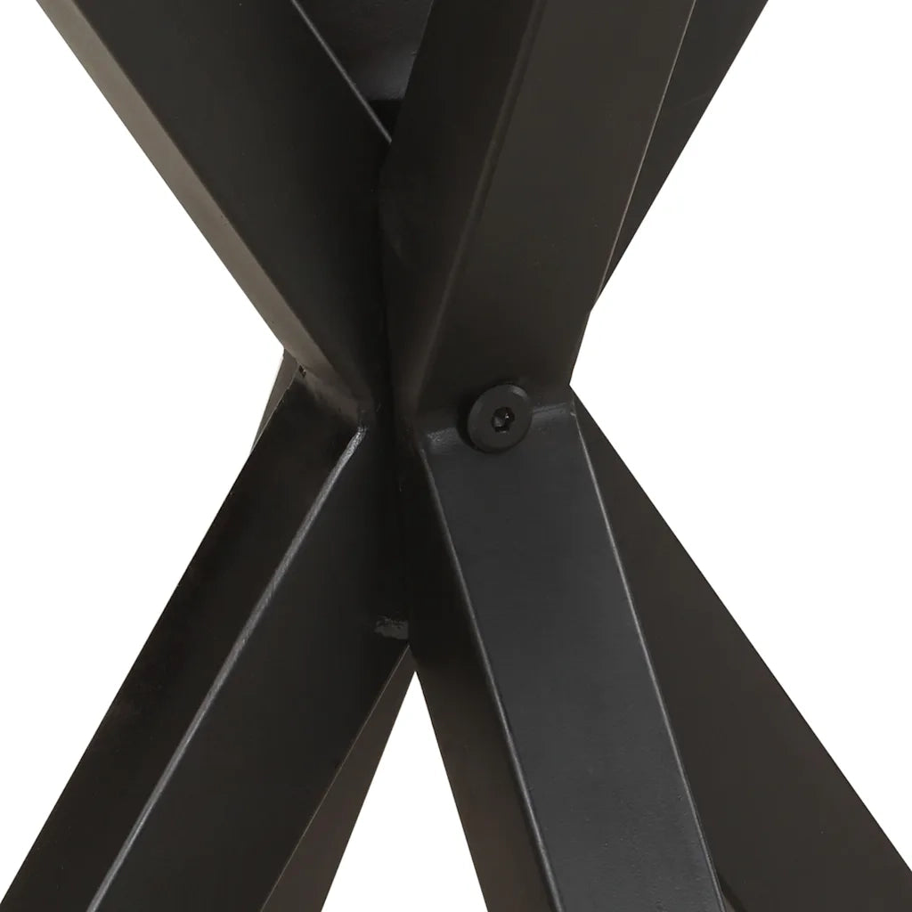 Tavolino di Servizio 48x48x56cm in Legno Massello di Acacia 320657