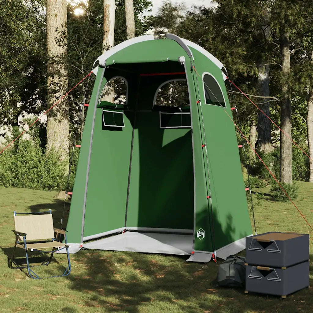 vidaXL Tenda da Doccia Verde Impermeabile