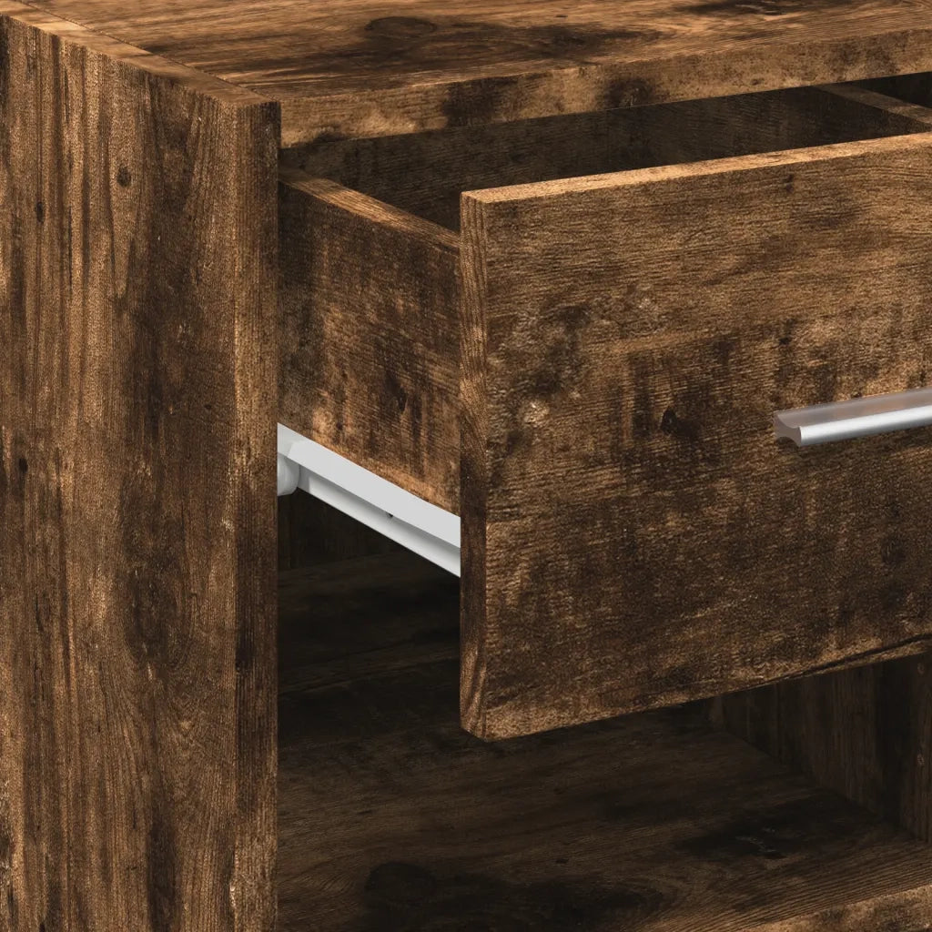 Credenza Rovere Fumo 40x42,5x93 cm in Legno Multistrato 846317