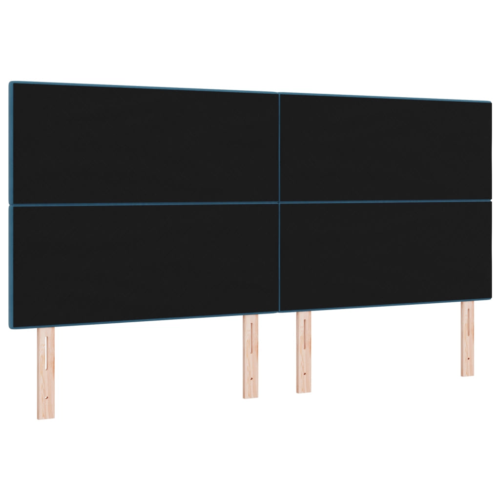 Testiera LED  Blu Scuro 100 cm Velluto