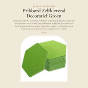 Pannello da parete multifunzionale 12 pezzi - a sei angoli - autoadesivo - velluto - duraturo - colore leggero verde - multifunzionale - muovibile