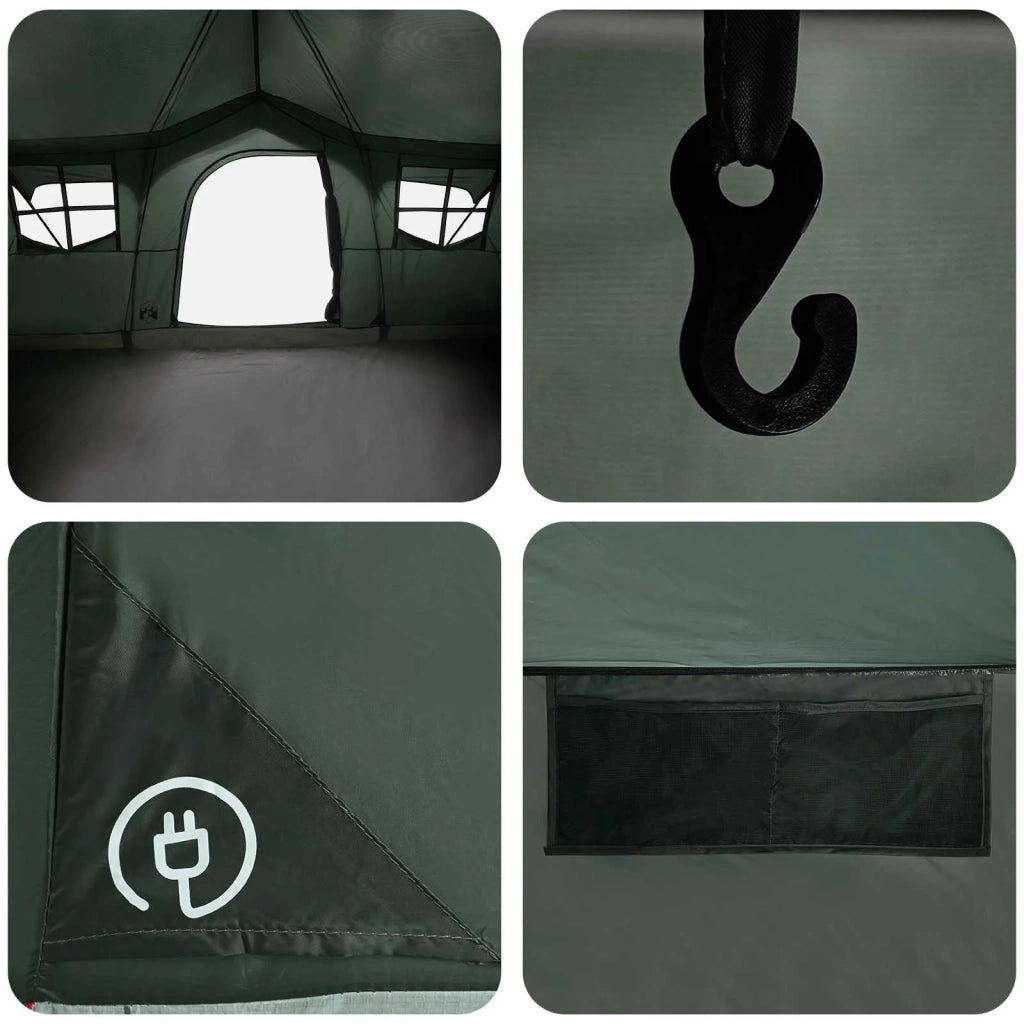 Tenda Familiare con tetto Verde militare 487 x 340 x 216 cm 42028676